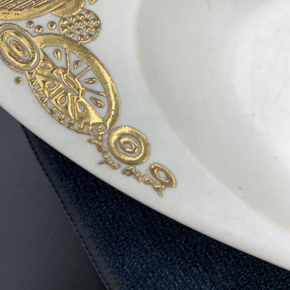 Vintage MCM Georges Briard Mid Century Modern Midas Nesting Bowl White Gold - Picture 5 of 13